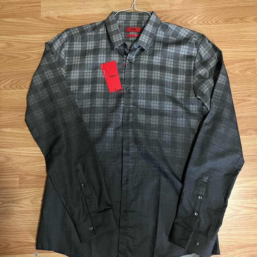 NWT Hugo Boss two tone shirt
